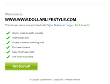 Tablet Screenshot of dollarlifestyle.com